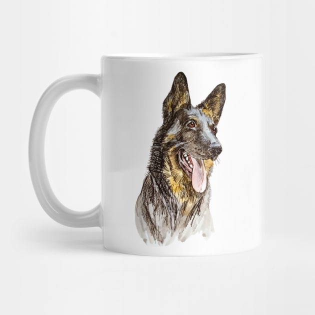 german shepherd by VicaVeresk